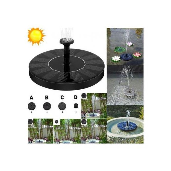 1w Pompe flottante solaire Fontaine à eau Maison Jardin Dcor-1_y