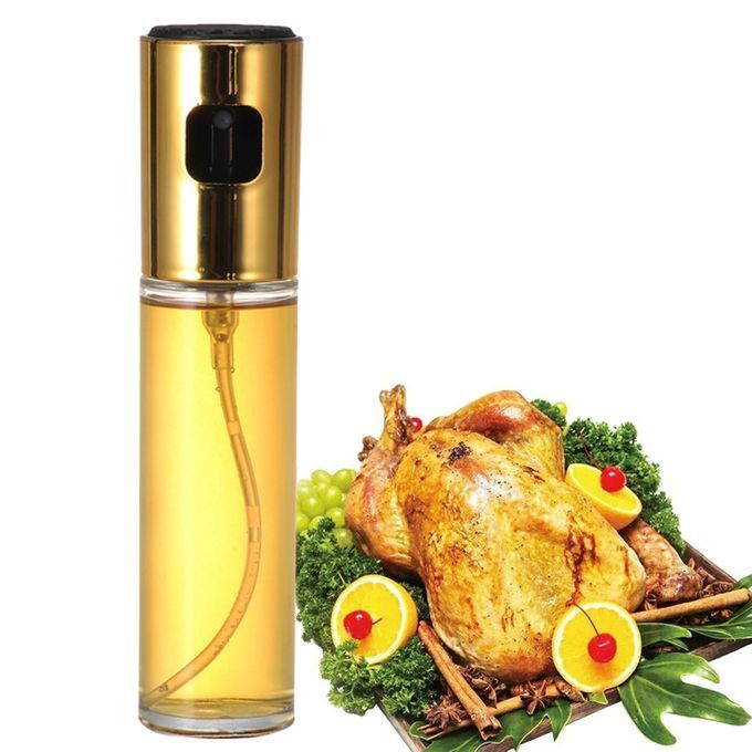 Lot De 2 Pulvérisateurs à Huile Cuisine – Verre UV Protection 100 Ml, Sans BPA, Acier Inoxydable, Pour Airfryer, Grill