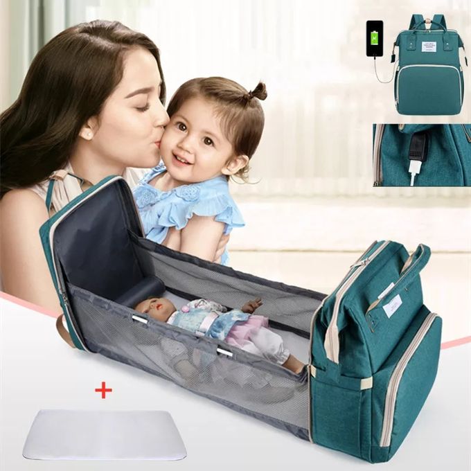 Generic Sac à couches pour bébé, sac à dos de lit pour maman, sac de maternité  pour poussette à prix pas cher