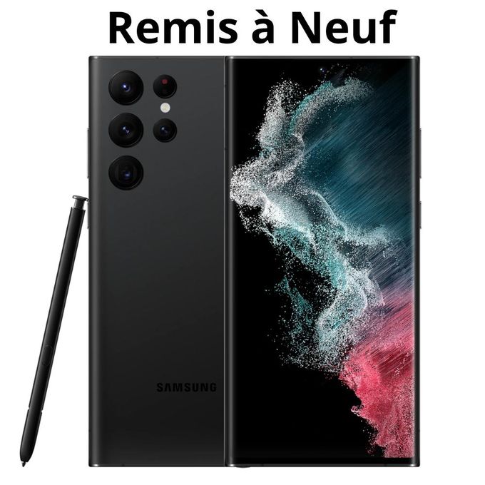 Galaxy S22 Ultra 5G - Noir - 12GB / 512GB - Écran AMOLED 120Hz - Remis à Neuf