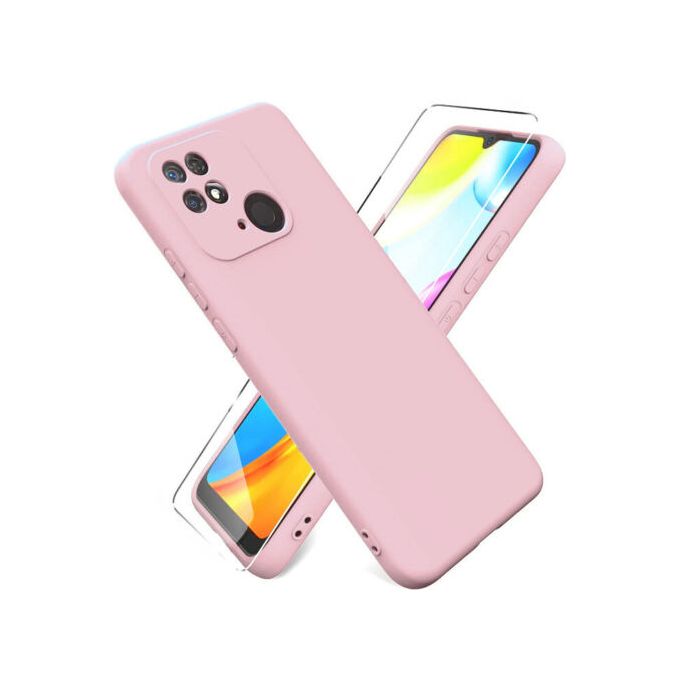 Coque Silicone Renforcée + 2 Verres Trempés Pour Xiaomi Redmi 10C - Pack Complète Little Boutik