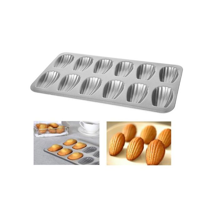 12 cavité Moule à Madeleines, Pour 12 Madeleines, Cuisson optimale de la  pâte