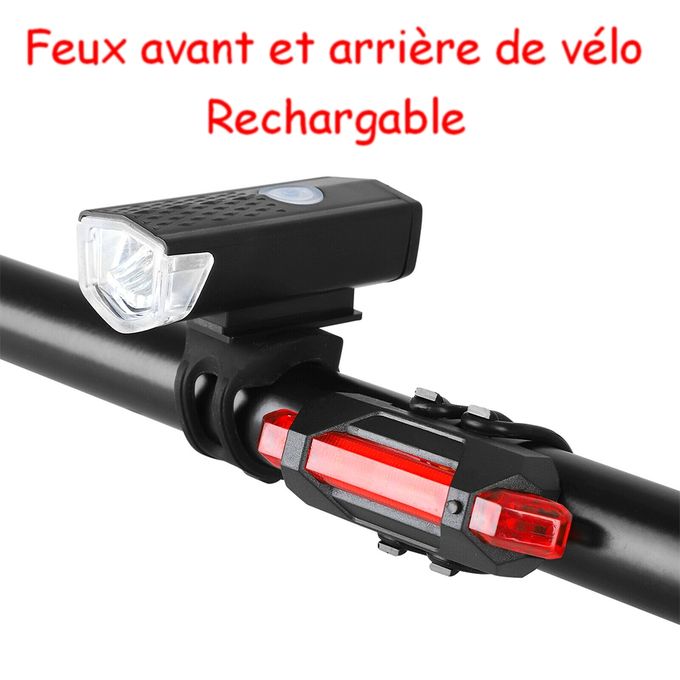 Ensemble De Lumières Pour Vélo, Comprenant Une Lumière Avant Et