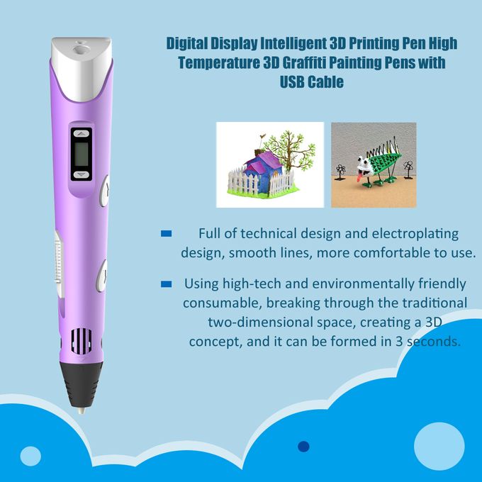 Generic Stylo 3D d'impression avec Ecran LCD pour Enfant et Adulte