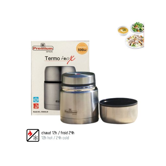 Premium Thermos et Boite alimentaire en inox 500 ml pour des repas chaud et  froid à prix pas cher