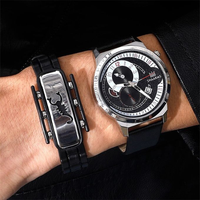 Compare shaarms Hodinky Montre de sport a quartz pour homme horloge masculine Price
