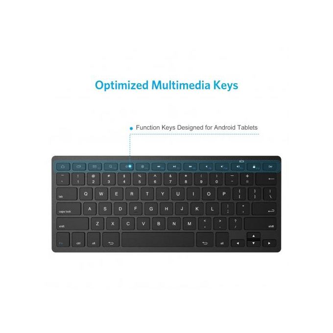 Generic Clavier Bluetooth ultra fin pour Pc et Android, Qwerty à prix pas  cher