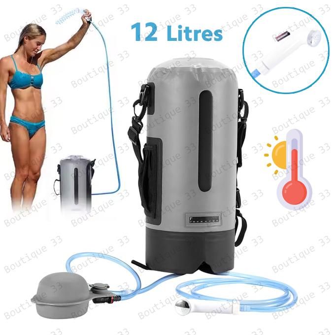 Douche de camping 12 V Douche de camping portable avec tuyau deau de 2