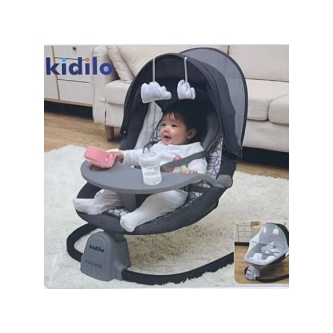 Kidilo BALANCELLE ELECTRIQUE 3en1 POUR BEBE - Gris à prix pas cher