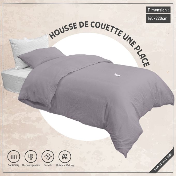 Housse de couette Rose +1 taie d'oreiller (Une place) 160x220 cm - Lit  90-120cm