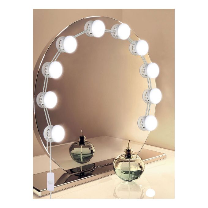 Generic Kit de lumières LED pour miroir de courtoisie de style hollywoodien  – Les lampes de courtoisie ont 10 ampoules à prix pas cher