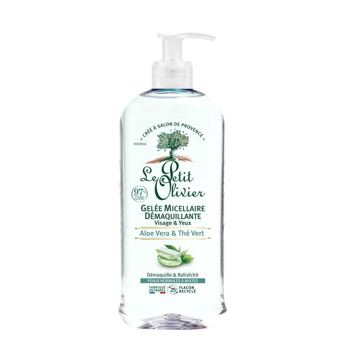 Le Petit Olivier Gelée Micellaire Démaquillante Aloe Vera & Thé Vert,400ml