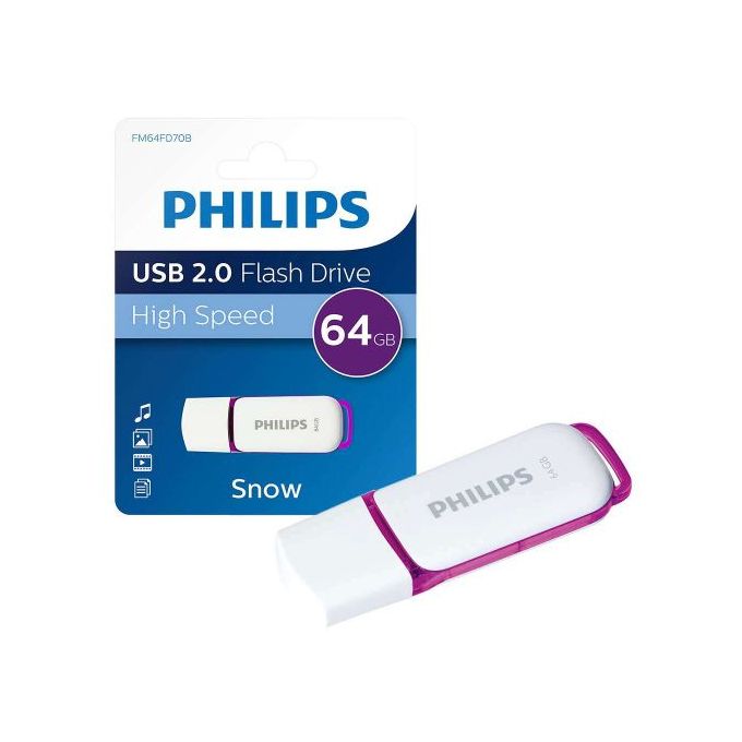 Philips - Clé USB 64GB 3.0 USB Drive Snow - Clé USB - Achat & prix