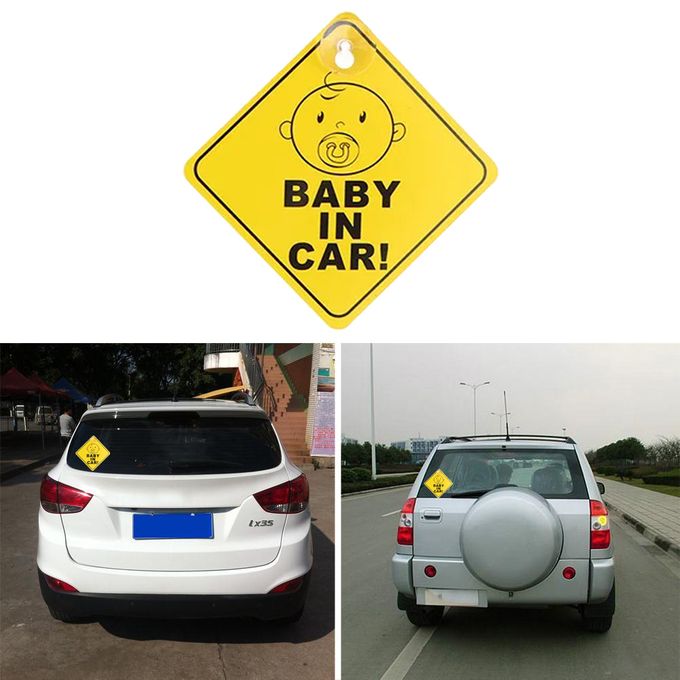 Panneau Baby on Board avec ventouse pour vitre de Voiture, Bébé en voiture