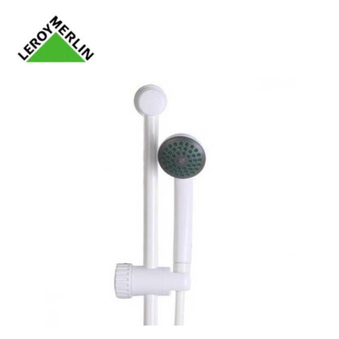 Leroy Merlin Pommeau De Douche Abs Blanc Flexible Barre