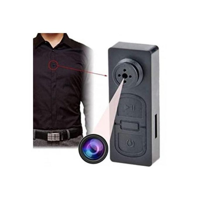 Petite caméra espion bouton caché sur la chemise, High Quality Audio & Video