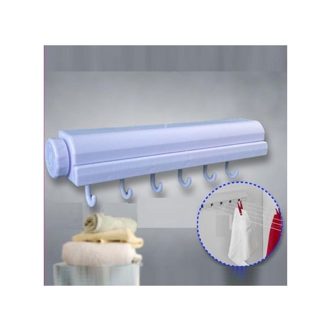 Cordon de séchage extensible avec support mural