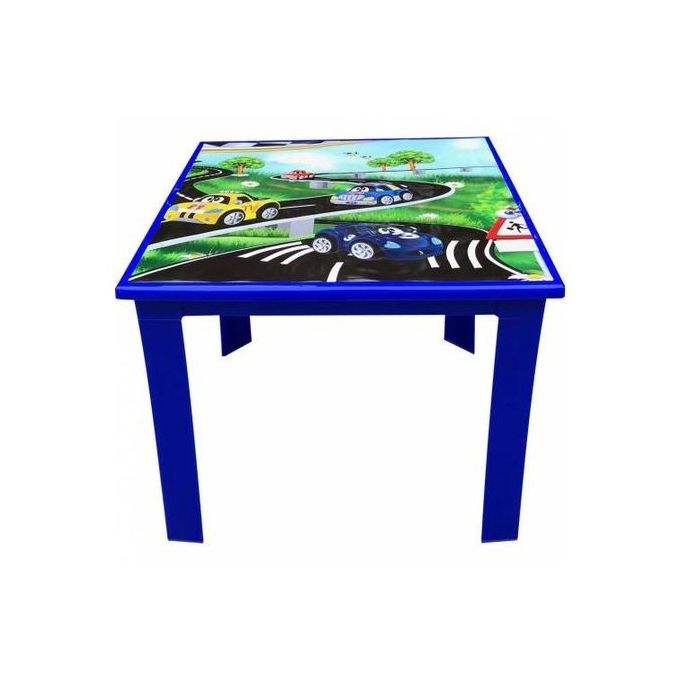 Table De jeu Et d'étude pour enfants en plastique avec photo de voiture