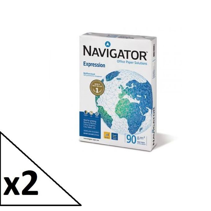 Navigator 2 Ramette office Papier A4 90 g/m² Blanc Expression - 500 Feuilles