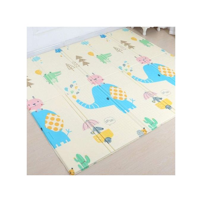 Generic Tapis de jeu double face pour bébé, épais, antidérapant