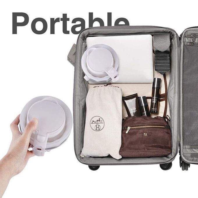 product_image_name-Generic-Bouilloire Electrique Portable & Pliable En Silicone Durable 600Ml - Blanc-6