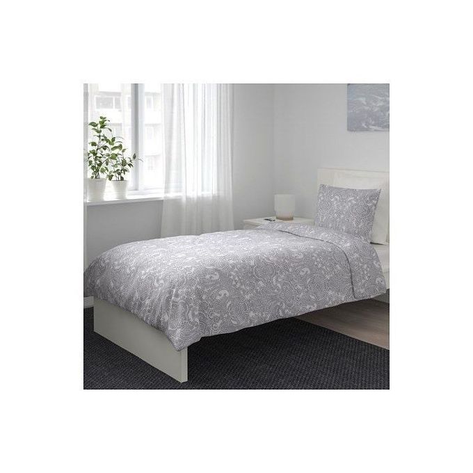 Ikea Linge De Lit Housse De Couette Et Taie D Oreiller Motif Gris
