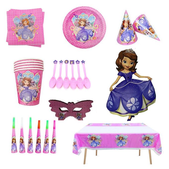 Generic Pack d'anniversaire princesse Sofia, Fournitures de fête