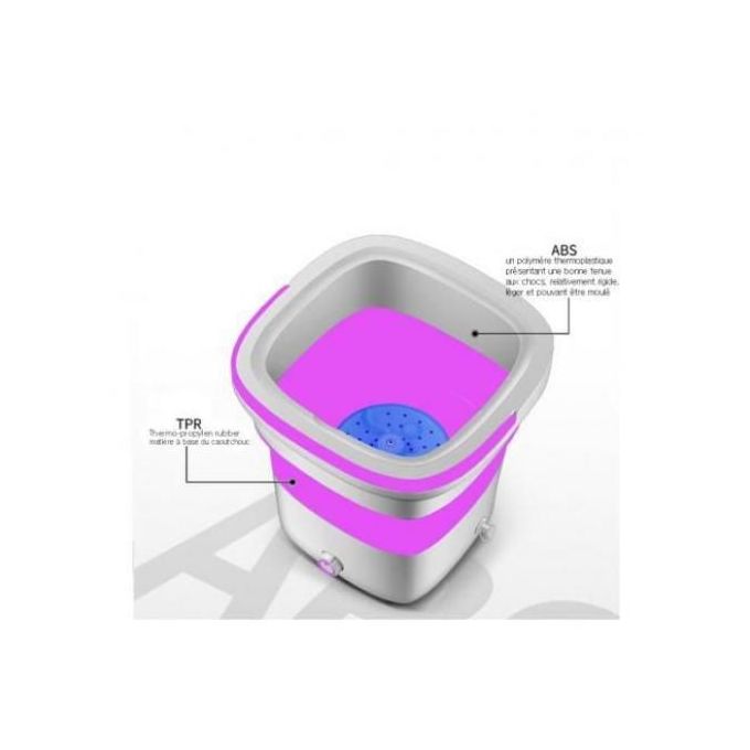 Machine à Laver Pliable - OEMG - 4,5L - Rose - Stérilisation à la