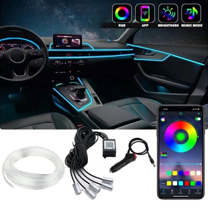 Eclairage intérieur LED pour Voiture,éclairage intérieur RGB,Bande