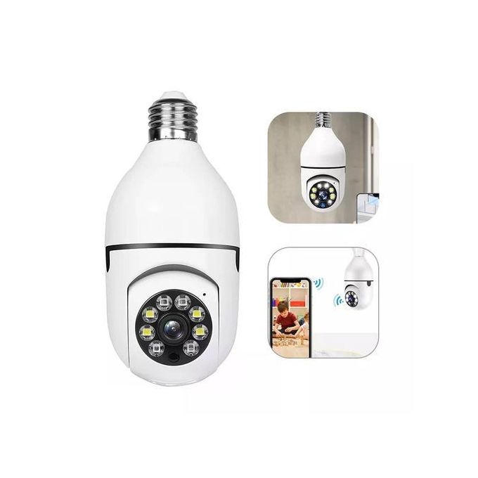 Generic 1080P 2.4G 360° Wifi Ampoule Panoramique Caméra IP Vision