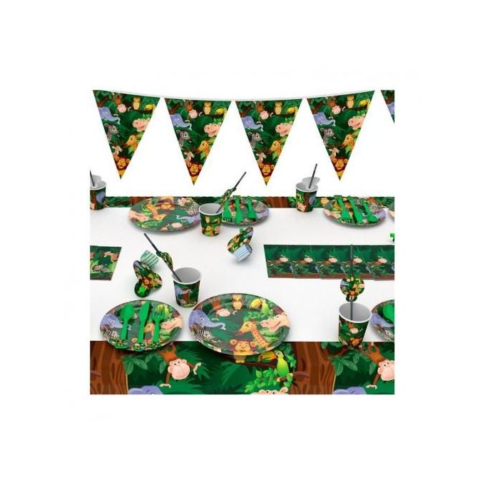 Generic PACK DE DECORATION D'ANNIVERSAIRE COMPLET 82 PIECES THEME