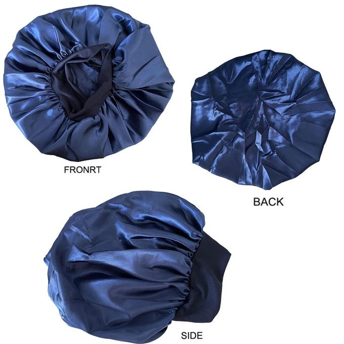 Generic Bonnet en satin Bleu à prix pas cher