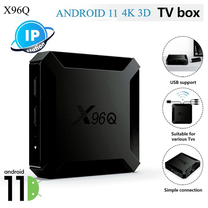 X96 TV Box mini X96Q Android 10 4K 2/16GB RAM/ ROM à prix pas cher