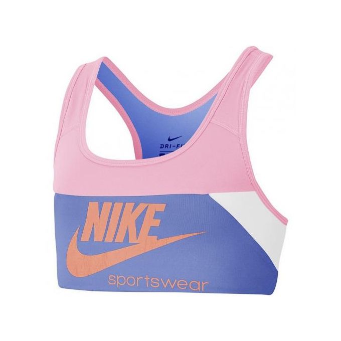Compare Nike Brassiere Fille Sportswear Swoosh Big CU8193 654 Price