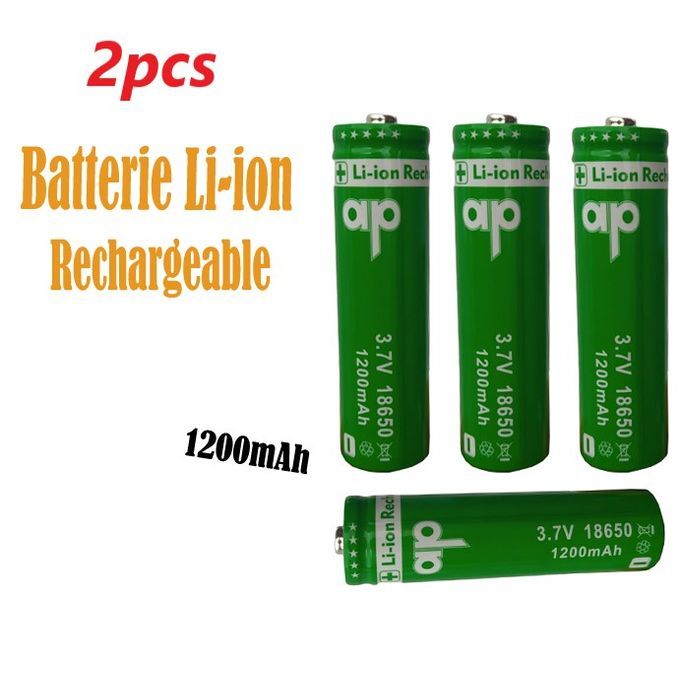 Generic 2 piéces Batterie Li-ion rechargeable 3.7V 1200mAh, pour