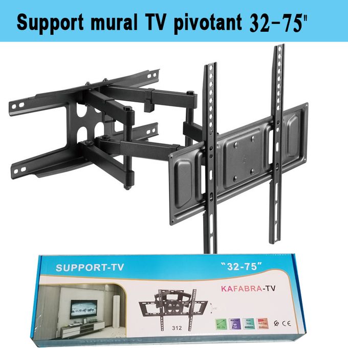 Full Motion TV Support Mural, 32 – 65 pouces TV Maroc