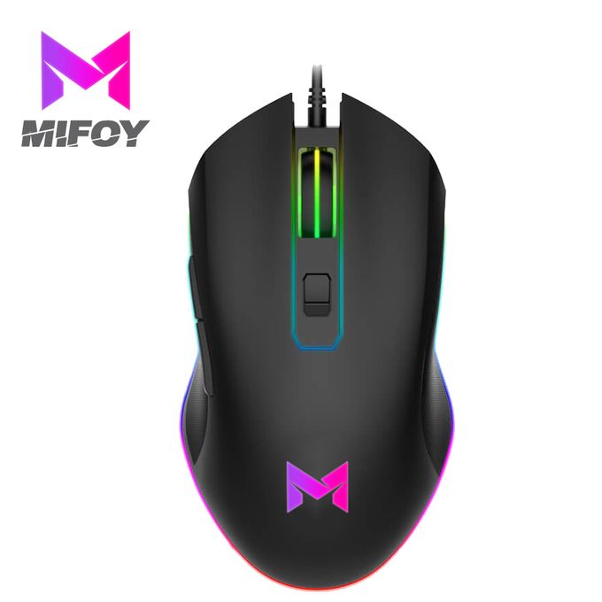 mifoy GM100 Souris de jeu gamer PRO RGB Capteur Optique 1200 à 3200 DPI LED 6 boutons