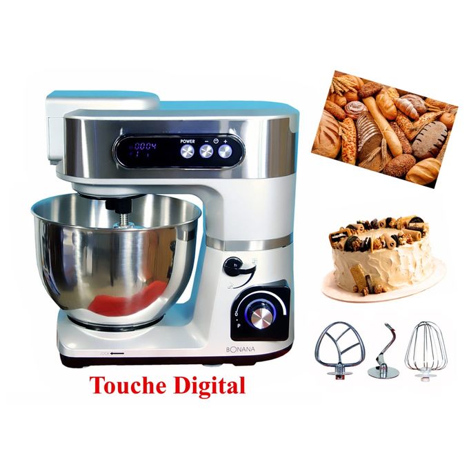 bonana Robot pétrin pâtissier digital a écran Led 7 litre