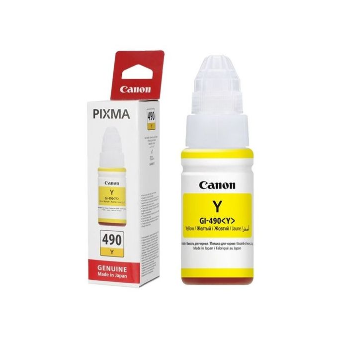 Encre Canon Pixma GI-490 YELLOW ORIGINAL - MAROC