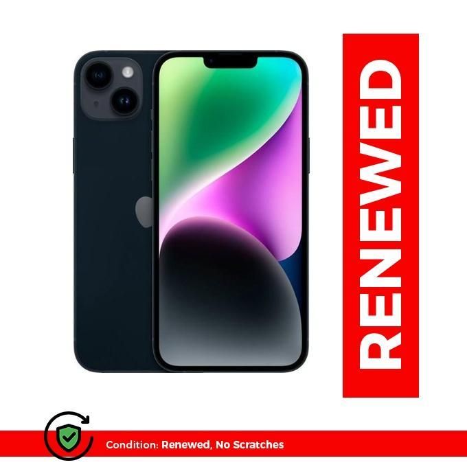 iPhone 14 Plus Noir (128 Go, 6 Go Ram) Midnight 6,7" A15 IOS Reconditionné
