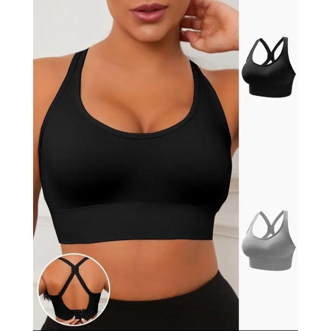 Lot De 3 Brassières Sport Femme – Fermeture Devant – Sans Armatures – Coussinets Amovibles – Pour Yoga, Fitness, Quotidien - 9