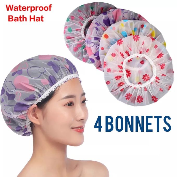 Generic Bonnet de douche.pack de 4 Pièces de couleurs différentes
