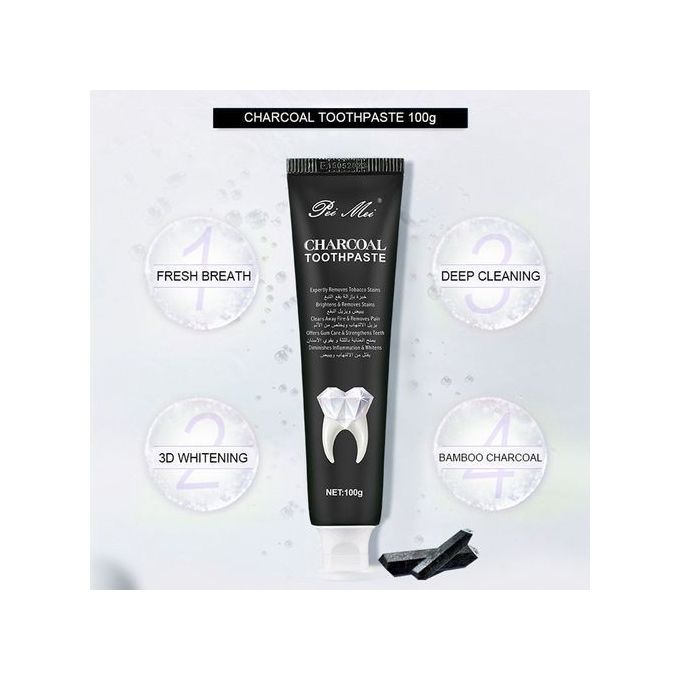 product_image_name-Charcoal Toothpaste-معجون اسنان غني بفحم الخيزران الأسود يعمل على التقليل من البكتريا وامتصاص المواد السامة والمسؤولة عن الرائحه الكريهة للفم-5