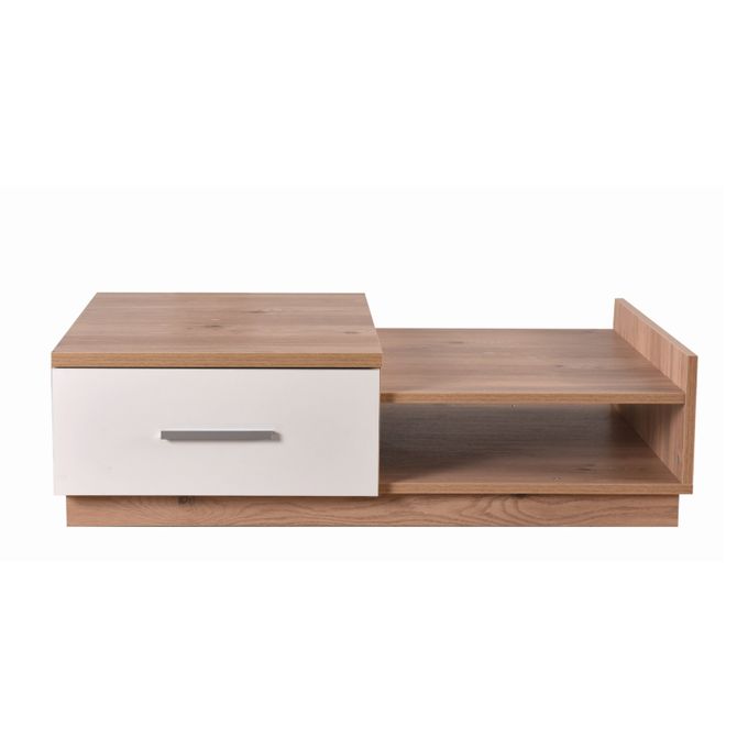 Kitea Table Basse HILARY - Chêne/Blanc