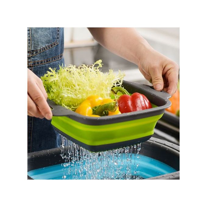 Generic Passoire pliable en Silicone, panier à fruits et légumes Panier  égouttoir à prix pas cher