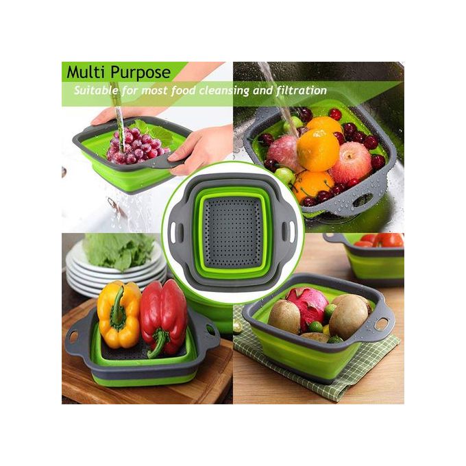 Generic Passoire pliable en Silicone, panier à fruits et légumes Panier  égouttoir à prix pas cher