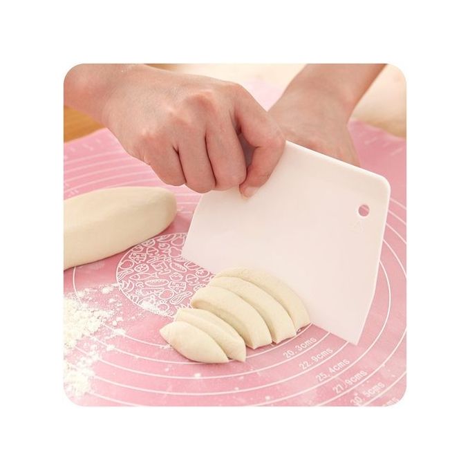 Outil de cuisine grattoir à bol, grattoir à pain, spatule, coupe-pâte,  outil de cuisine en plastique flexible, gadget de cuisine en polyéthylène  de qualité alimentaire : : Maison