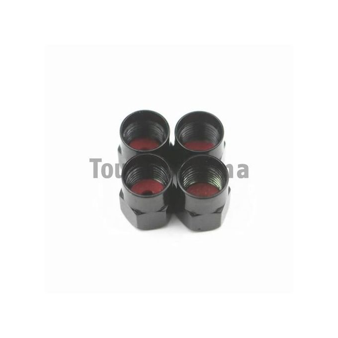 4Pcs Premium Capuchons Tige Valve Pneu, Moniteur Pression Pneu de