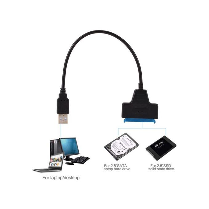 Generic Adaptateur USB vers SATA pour disque dur 2.5 / 3.5 à prix pas  cher