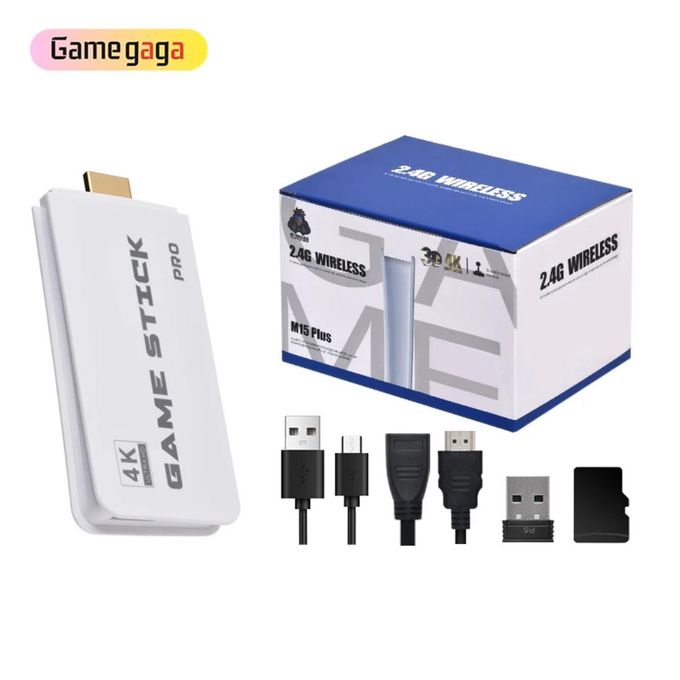 Generic Console de Jeu Rétro Sans Fil Game Stick Pro 4K